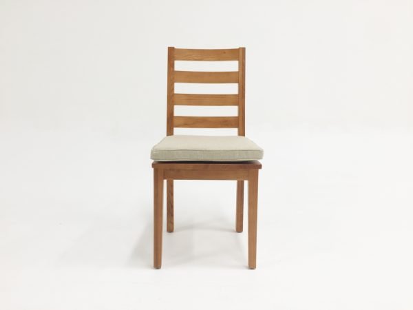 Modrest Lance Modern Ash Wood Dining Chair w/ Cushion (Set of 2) - Image 2