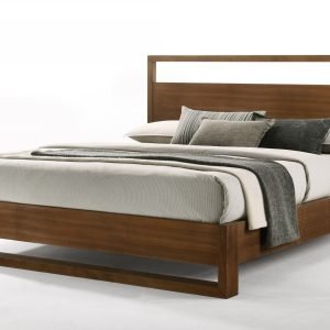 California King Nova Domus Berlin - Modern Walnut Bed