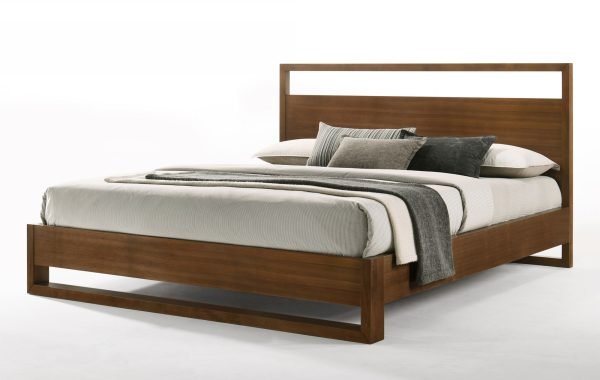 California King Nova Domus Berlin - Modern Walnut Bed