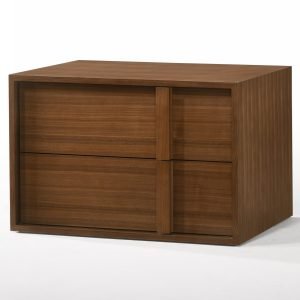 Nova Domus Berlin - Modern Walnut Nightstand
