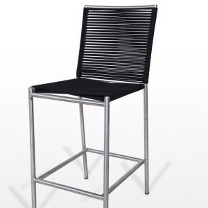 Modrest Lathrop - Modern Outdoor Black Counter Stool