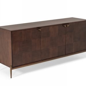 Modrest Shane - Modern Acacia & Brass Buffet