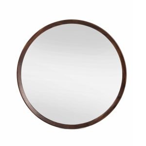 Modrest Selena - Modern Round Acacia Mirror