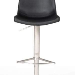 Modrest Aaron - Modern Black Eco-Leather Bar Stool