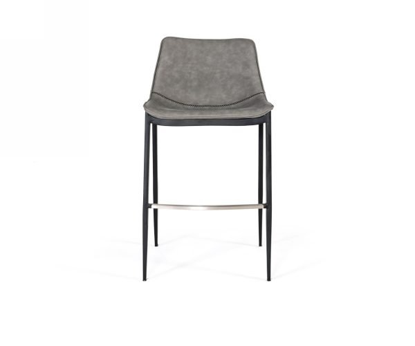 Modrest Jane - Modern Grey & Black Counter Stool (Set of 2) - Image 2