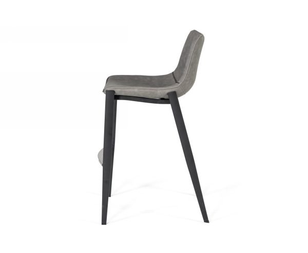 Modrest Jane - Modern Grey & Black Counter Stool (Set of 2) - Image 3