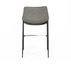 Modrest Jane - Modern Grey & Black Counter Stool (Set of 2)
