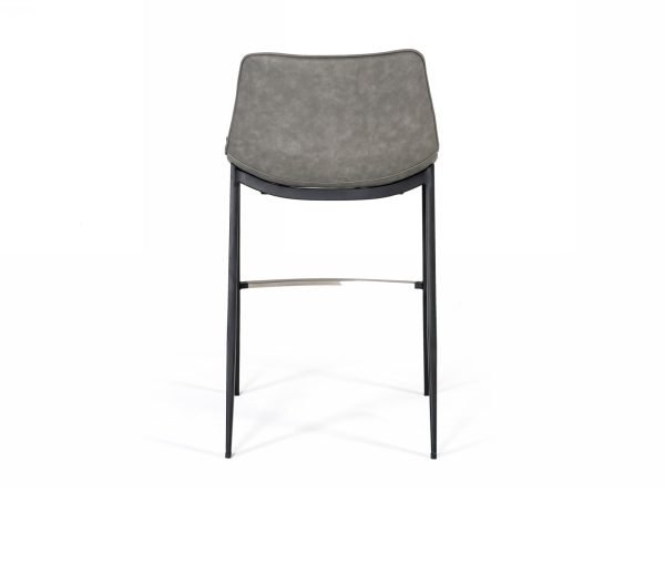 Modrest Jane - Modern Grey & Black Counter Stool (Set of 2)