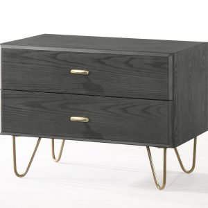 Modrest Bryan - Modern Grey Nightstand