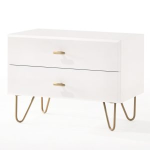 Modrest Bryan - Modern White Nightstand