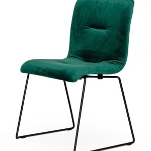 Modrest Yannis - Modern Green Fabric Dining Chair (Set of 2)