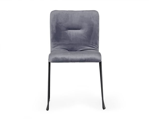 Modrest Yannis - Modern Grey Fabric Dining Chair (Set of 2) - Image 2