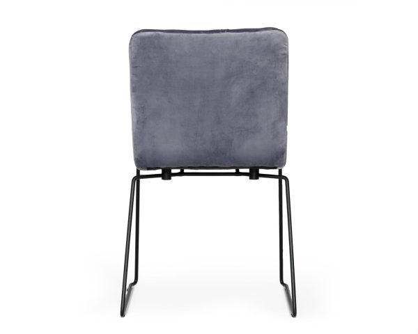 Modrest Yannis - Modern Grey Fabric Dining Chair (Set of 2) - Image 4