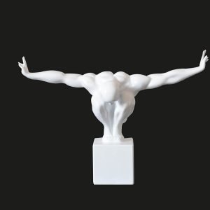 Modrest Modern White Diver Sculpture