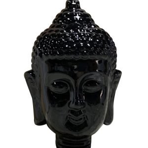 Modrest Modern Black Buddha Head Sculpture