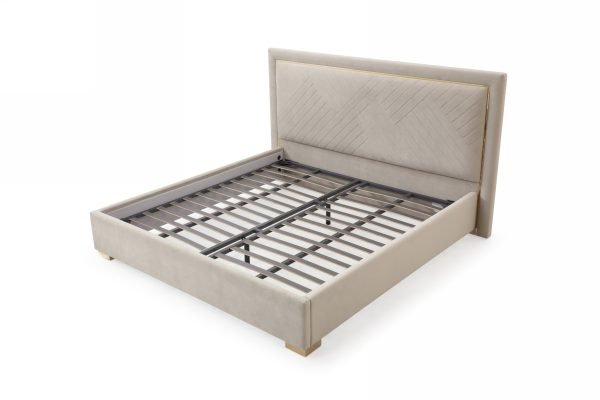 Modrest Corrico - Modern Off White and Champagne Gold Bedroom Set - Image 3