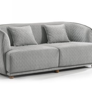 Modrest Clem - Modern Grey Loveseat