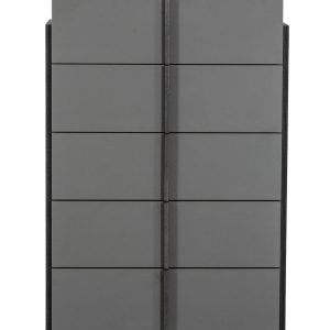 Nova Domus Lucia - Italian Modern Elm and Matte Grey Chest