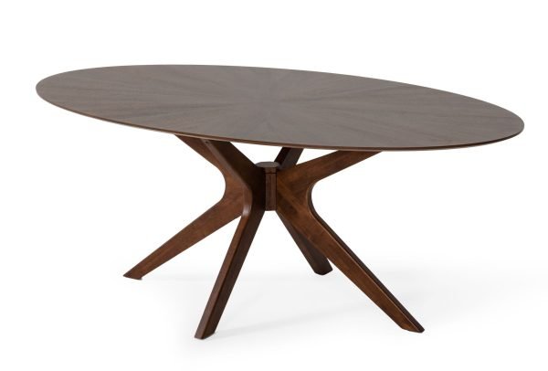 Modrest Prospect - Modern Oval Walnut Dining Table - Image 2