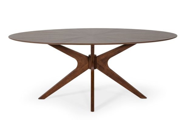 Modrest Prospect - Modern Oval Walnut Dining Table - Image 3