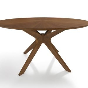 Modrest Prospect - Modern 47" Round Walnut Dining Table