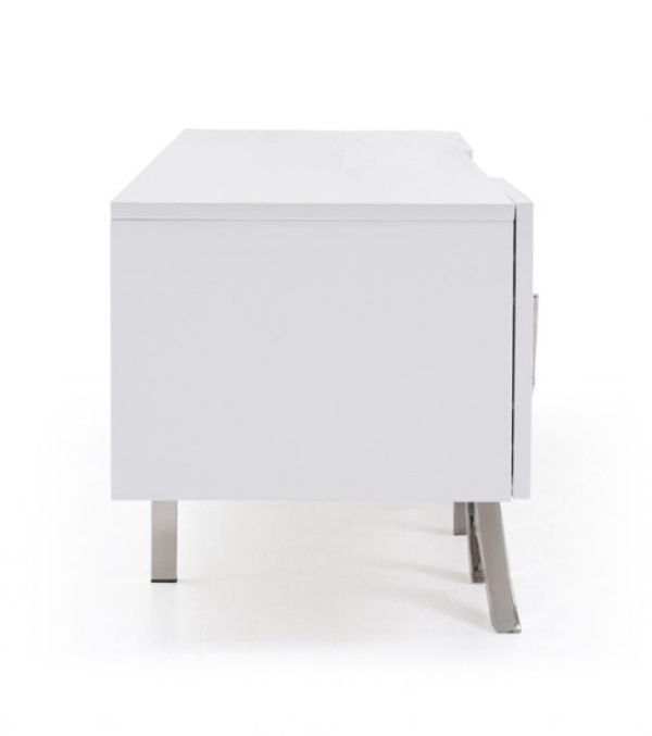 Modrest Legend - 87"-Wide Modern White TV Stand - Image 5