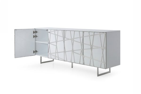 Modrest Kilson - Modern White Buffet - Image 3