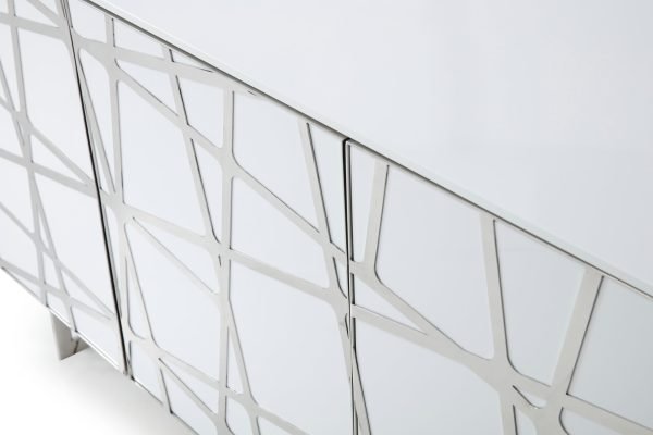 Modrest Kilson - Modern White Buffet - Image 4