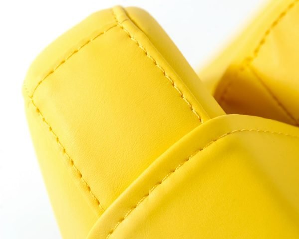 Modern Kenora - Modern Yellow Eco-Leather Accent Chair - Image 2