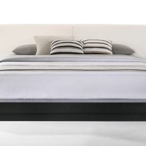 Modrest Tokyo - Eastern King Contemporary Black and White Platform Bed