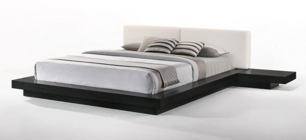 Modrest Tokyo - Eastern King Contemporary Black and White Platform Bed - Image 2