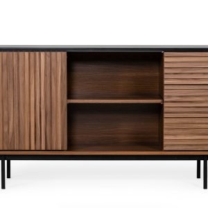 Modrest Maggie - Modern Walnut and Grey Buffet