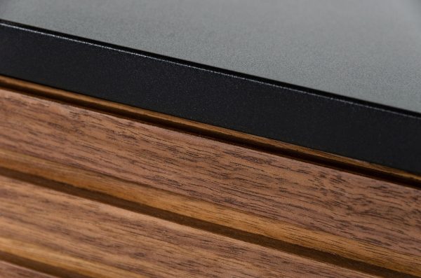 Modrest Maggie - Modern Walnut and Grey Buffet - Image 5