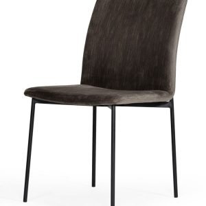 Modrest Maggie - Modern Black and Brown Dining Chair (Set of 2)