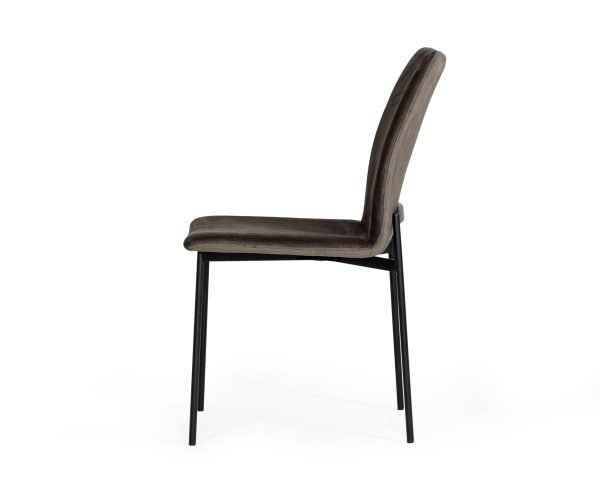 Modrest Maggie - Modern Black and Brown Dining Chair (Set of 2) - Image 4