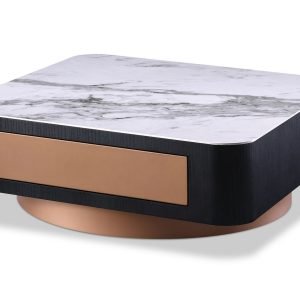 Modrest Peak - Modern Black Oak Coffee Table