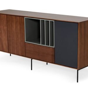 Modrest Ackley - Modern Walnut, Grey and Charcoal Buffet