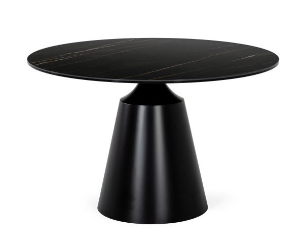 Modrest Edith - Modern Round Black Ceramic Dining Table - Image 2