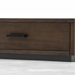 Nova Domus Fantasia - Contemporary Dark Walnut Nightstand
