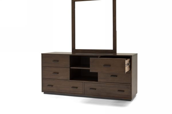 Nova Domus Fantasia - Contemporary Dark Walnut Mirror - Image 4
