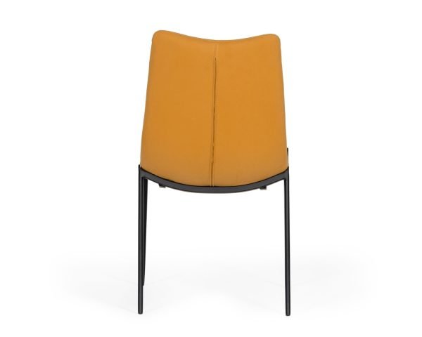 Modrest Hubbell - Industrial Tan Eco-Leather Dining Chair (Set of 2) - Image 5
