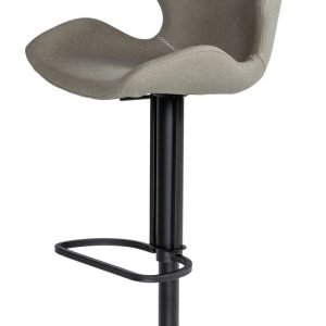 Modrest Jaffee - Industrial Grey Eco-Leather Bar Stool