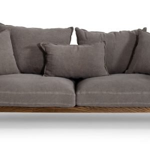 Divani Casa Corina - Modern Grey Fabric Sofa