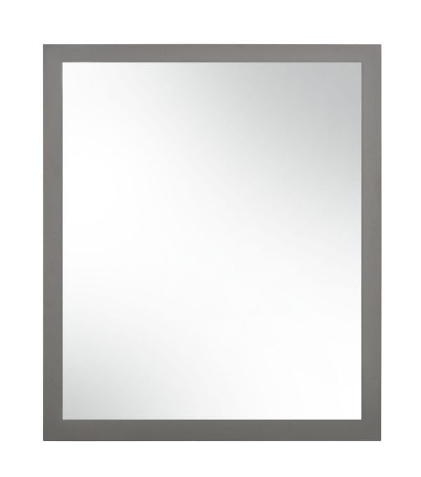 Nova Domus Lucia - Italian Modern Elm and Matte Grey Mirror