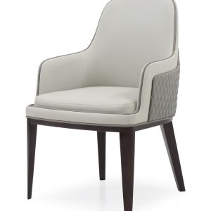 Modrest Maxwell - Glam Beige and Grey Dining Chair