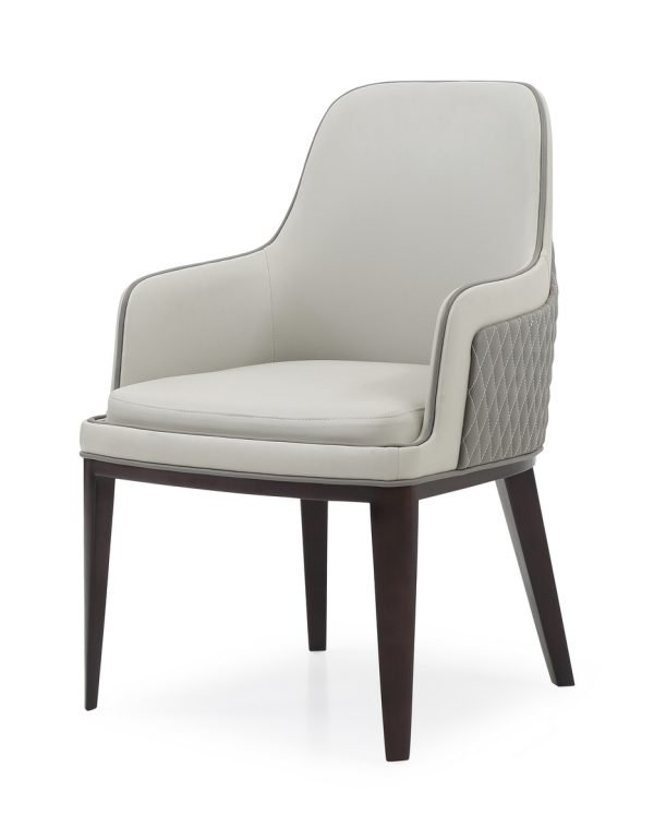 Modrest Maxwell - Glam Beige and Grey Dining Chair