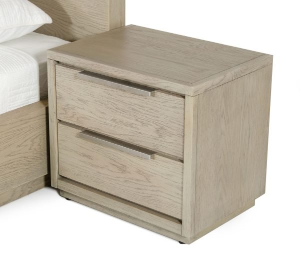 Modrest Samson - Contemporary Grey and Silver Nightstand - Image 2