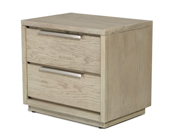 Modrest Samson - Contemporary Grey and Silver Nightstand - Image 3