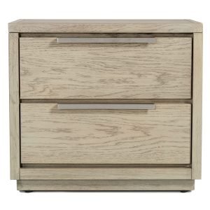 Modrest Samson - Contemporary Grey and Silver Nightstand