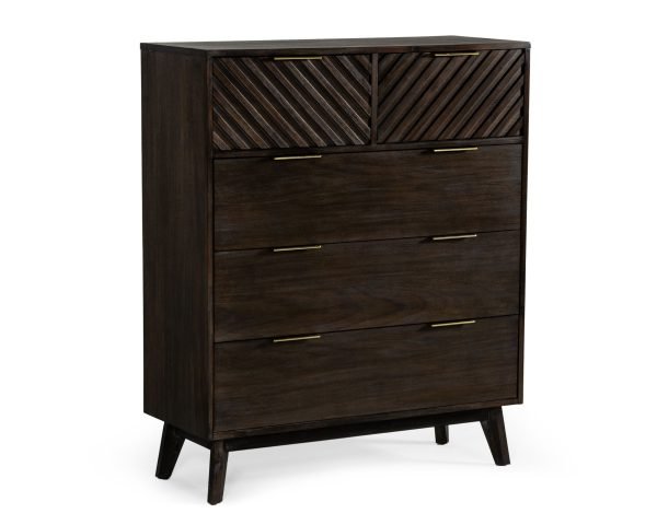 Modrest Daisy Mid-Century Dark Acacia Chest - Image 3